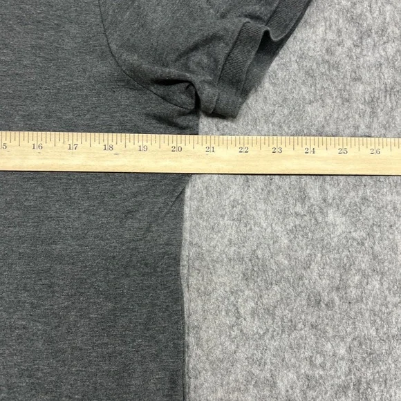 Polo Ralph Lauren Polo Shirt Mens Large Heather Gray Custom Slim Fit Flesh Pony - Picture 11 of 14